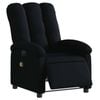 vidaXL Electric Massage Recliner Chair Office Armchair Single Sofa Black Fabric