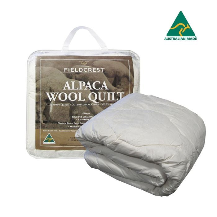 Bloomington 500GSM Alpaca Wool Blend Quilt Queen