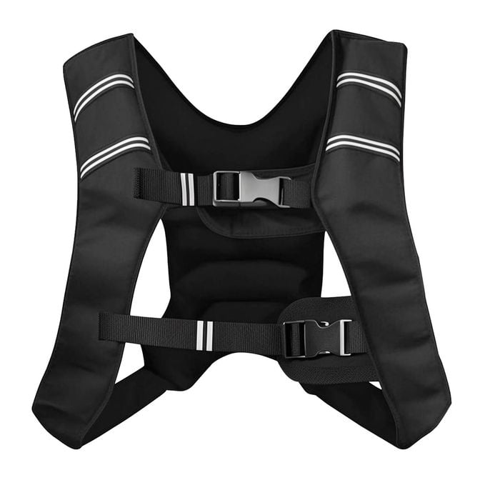 Advwin Weighted Vest 5kg with Upgraded Iron Sand, Reflective Strips & Breathable Shoulder Straps for Gym, Running
