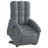 vidaXL Stand up Massage Recliner Chair Armchair Single Sofa Dark Grey Fabric