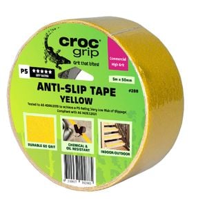 Croc Grip 5m x 50mm Yellow Anti-Slip Tape