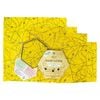 4pc Buzzee Organic Reusable Beeswax Wraps Washable Food Covers Busy Bees
