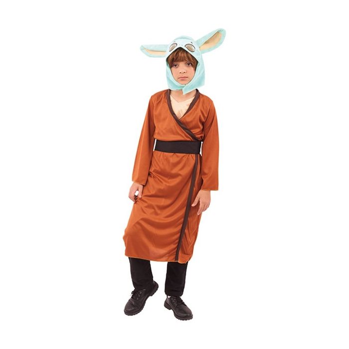Oceana Boys Yoda Costume Robe Hood Belt Kids L
