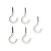 Everhang 10mm White PVC Cup Hook - 5 Pack