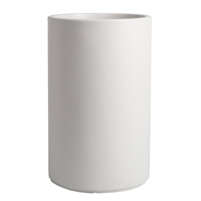 Tuscan Path 35cm White Harper Cylinder Pot
