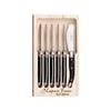 Laguiole Jean Neron 6pc. Butter/pate Knife Set - Black