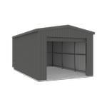 Absco Structures 3.70mW x 6.00mD x 3.20mH Woodland Grey Single Roller Door Garage