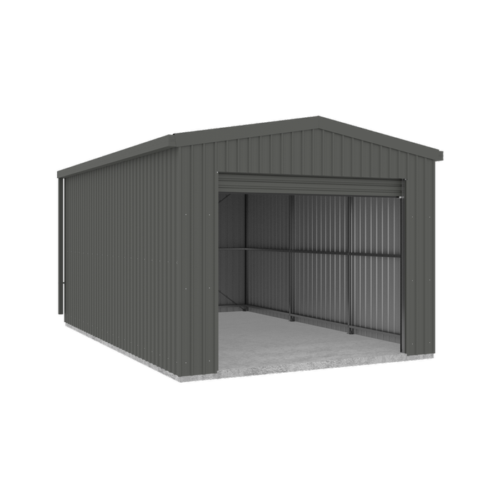 Absco 3.7 x 6.0 x 3.2m Woodland Grey Single Roller Door Garage