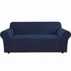 Smarcute 4 Seater High Stretch Jacquqard Textured Sofa Cover Navy