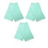 UBL Set of 6 Microfibre Striped Tea Towels Green