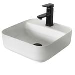 Cibo Design Curve Square Countertop Ceramic Basin