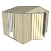 Build-a-Shed 3.0 x 2.3 x 2.3m Double Hinge and Single Sliding Door Shed - Cream