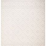 Hufflett 190 x 280cm Cream Perla Heat Set Polyester Rug