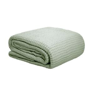 Waffle Weave Blanket Sage Single