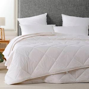 Dreamaker All Seasons 2 Piece Australian Washable Wool Quilt Super King Bed