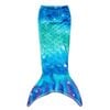 Catzon 142x60cm Mermaid Blanket Soft Flannel All-season Sleeping Bag-bluegreen