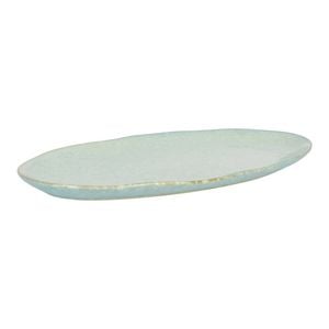 NF Living Oval Plate 37x18 Ceramic Natural Finish Stoneware Dinnerware Blue
