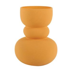 Maine & Crawford Beall 20x15cm Dolomite Ritual Flower Vase Home Decor Yellow