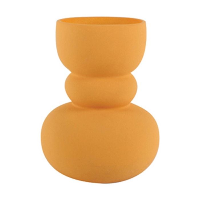 Maine & Crawford Beall 20x15cm Dolomite Ritual Flower Vase Home Decor Yellow
