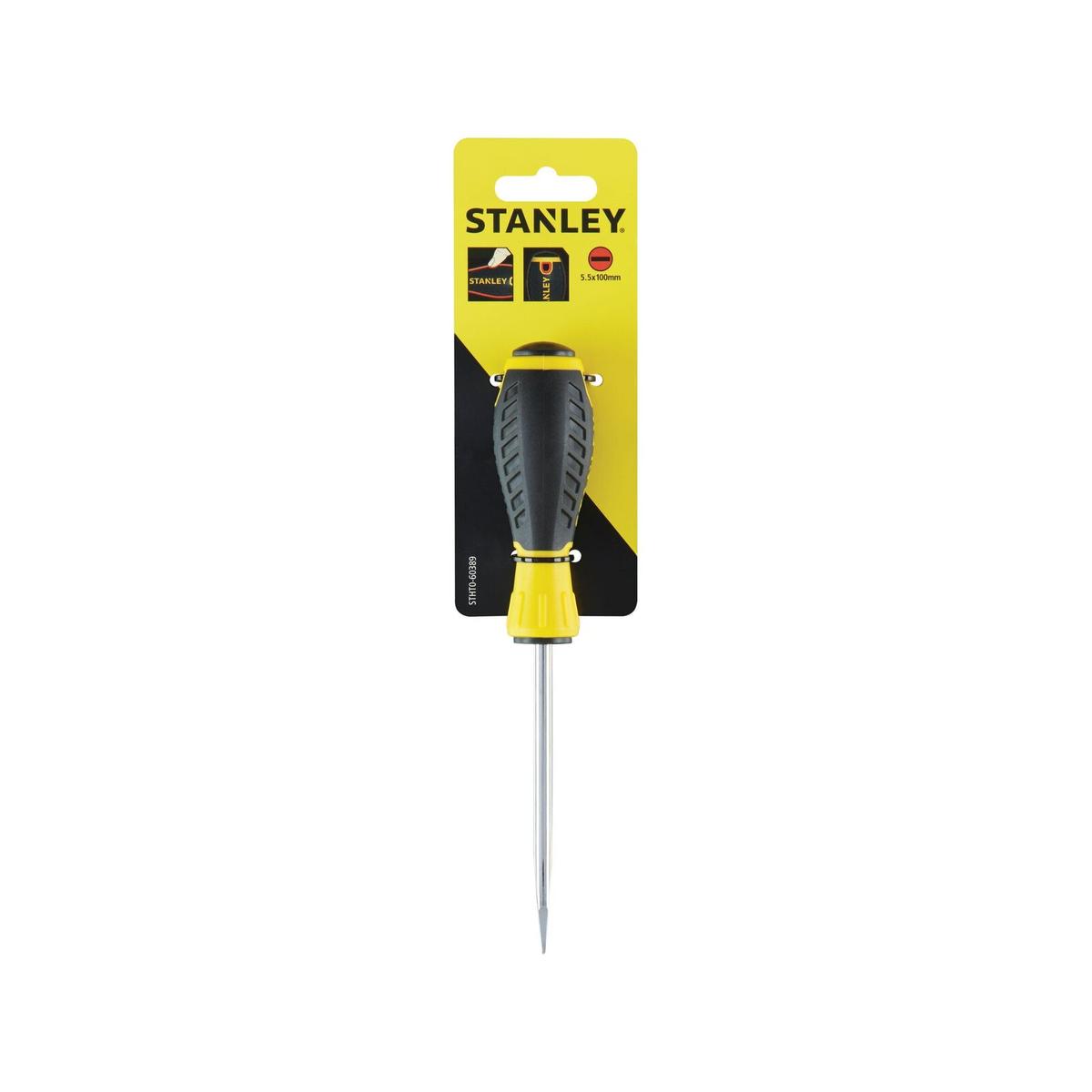 Stanley 5.5 x 100mm Standard Tip Essentials Screwdriver - Bunnings New ...
