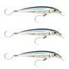 3x Rapala 12cm Saltwater X Rap Long Cast Sink Minnow Fishing Lures - Anchovy