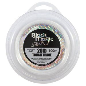 Black magic tough trace monofilament fishing leader 20lb