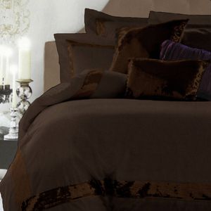 Accessorize Sequins Chocolate Quilt Cover Set Single