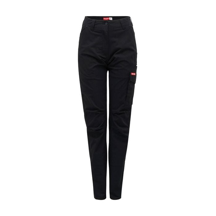 Hard Yakka Black Women's Ripstop Cargo Pants - Size 14