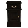 Centrum Furniture Tasmania 1 Door 1 Drawer Bedside Table - Left - Chocolate