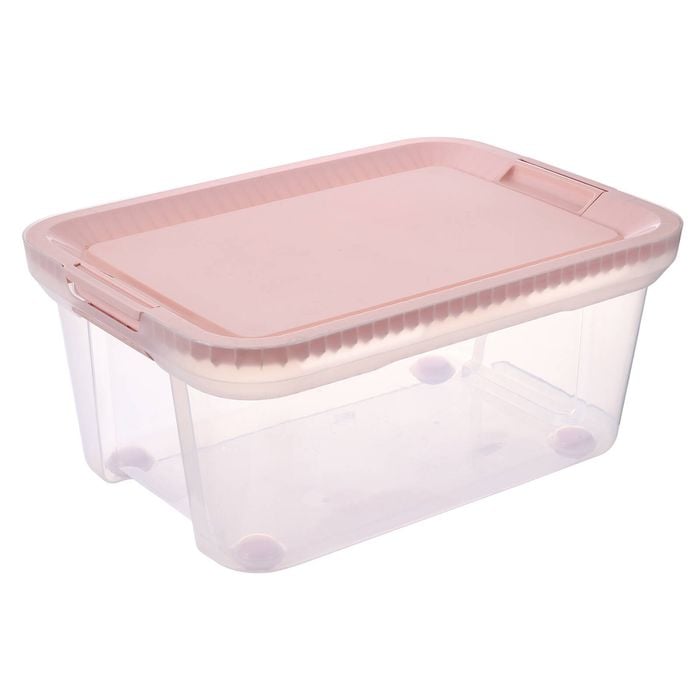 Ezy Storage 32L Ultimate Storage Clear Tub Pink