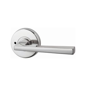 Lockwood 63mm Satin Chrome Pearl Velocity Hakea Privacy Leverset
