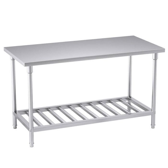 Soga 150x70x85cm Stainless Steel Prep Bench
