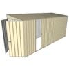 Build-a-Shed 1.5 x 4.5 x 2m Single Sliding Side Door Skillion Shed - Cream