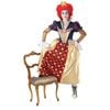 Disney Queen of Hearts Halloween Costume for Adults with Satin Dress and Tiara Headpiece - Multi Colour, Small