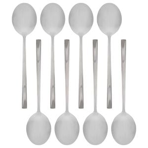Argon Tableware Stainless Steel Dessert Spoons - 20cm - Pack of 8