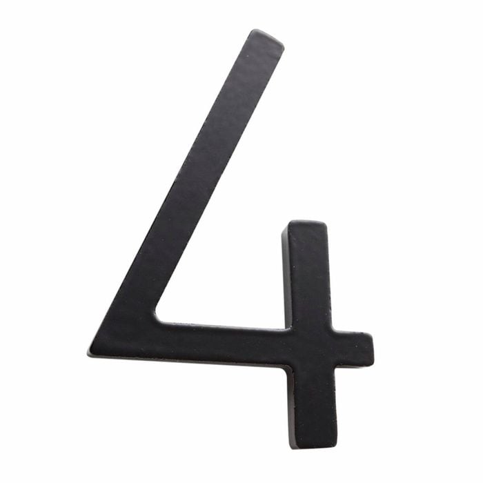 Sandleford 75mm Black Zone House Number 4