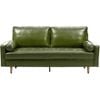 Coogee 2.5 Seater Faux Leather Sofa - Green