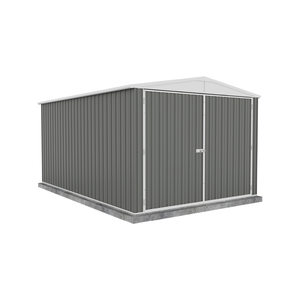 Absco Sheds 3.0 x 4.48 x 2.30m Woodland Grey Highlander Three Door Garden Shed