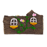Northcote Pottery Garden Log Fairy House Statue