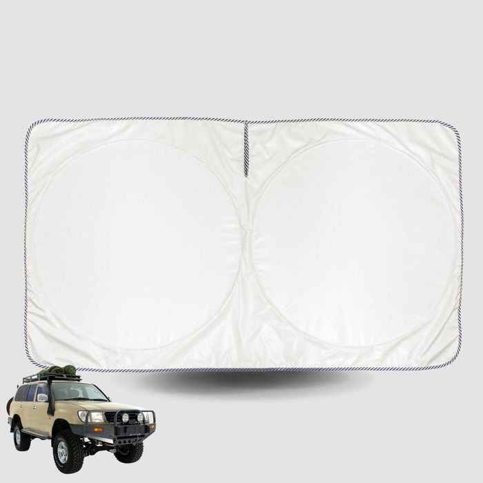 Windscreen Sun Shade for Toyota LandCruiser 80 1990-1998 Universal Fit Window Visor UV Block
