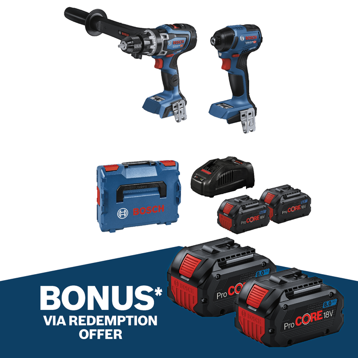 Bosch 18V Professional 2 Piece 2x8.0Ah Combo Kit 0615A5008P
