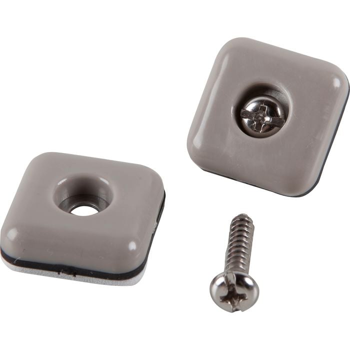 Surface Gard 25mm Square Screw In Slide Glides - 8 Pack