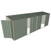 Build-A-Shed 1.2 x 6.0 x 2.0m Tunnel Shed Tunnel Hinged Door with 3 Sliding Side Doors - Green