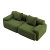 Ufurniture 210cm 2 Seater Sofa Corduroy Modular Compressed Loveseat Couch W/ Large Armrest & Cushion No Assembly Green
