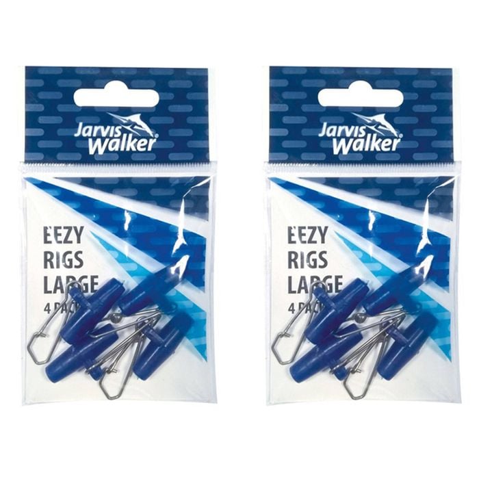 2x 4 Pack of Large Jarvis Walker Eezy Sinker Rigs