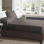 Luxor Queen Grey 1000TC Silk Silky Feel Satin Fitted Sheet+Pillowcase