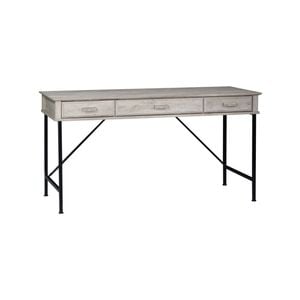 Maestro Furniture Elle 3-Drawers Office Study Writing Computer Desk - Washed Grey