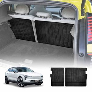 Back Seat Protector For Volvo Ex30 2024-onwards All Weather Heavy Duty Car Seat Kick Mats Cover Accessories