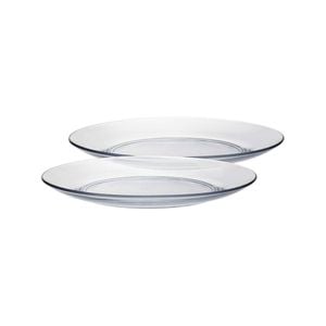 Duralex 12pc Lys Glass Dinner Plates Set - 23.5cm