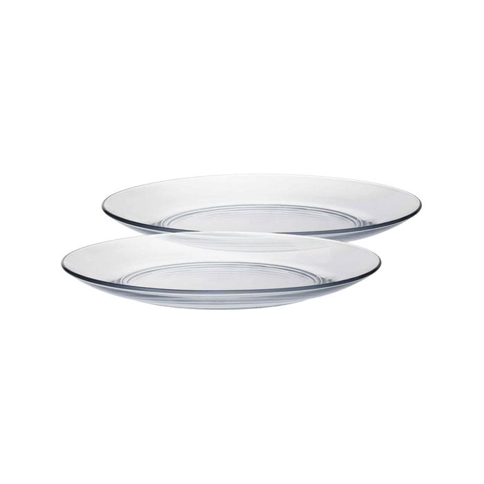 Duralex 12pc Lys Glass Dinner Plates Set - 23.5cm